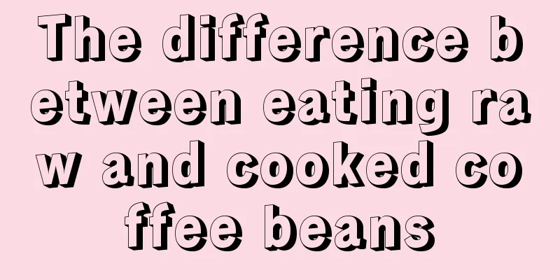 The difference between eating raw and cooked coffee beans