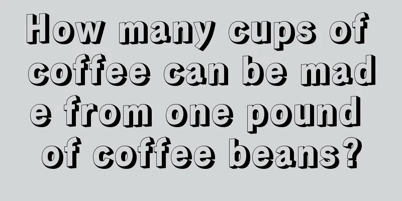 How many cups of coffee can be made from one pound of coffee beans?