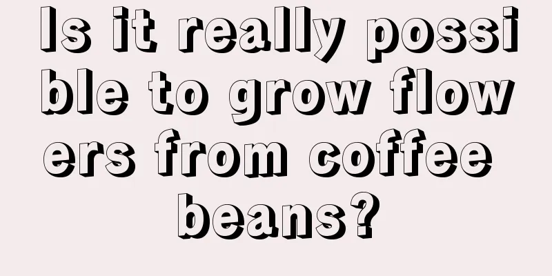 Is it really possible to grow flowers from coffee beans?