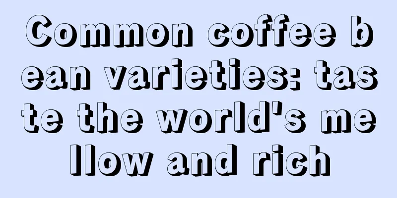 Common coffee bean varieties: taste the world's mellow and rich