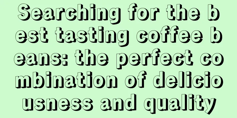 Searching for the best tasting coffee beans: the perfect combination of deliciousness and quality