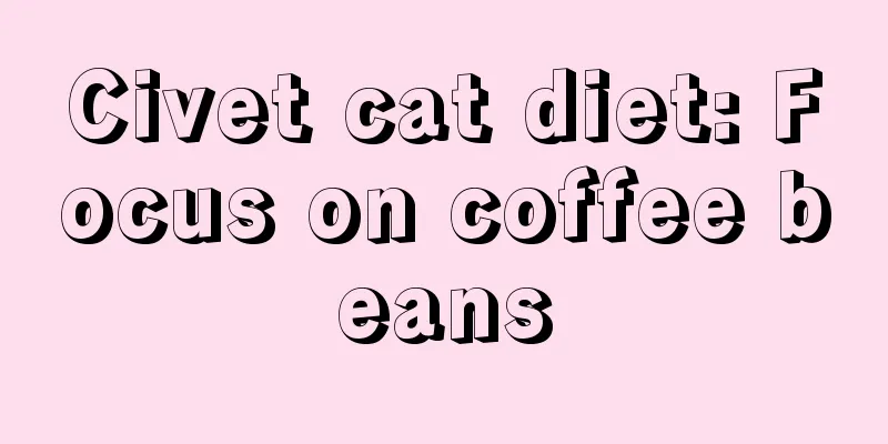 Civet cat diet: Focus on coffee beans