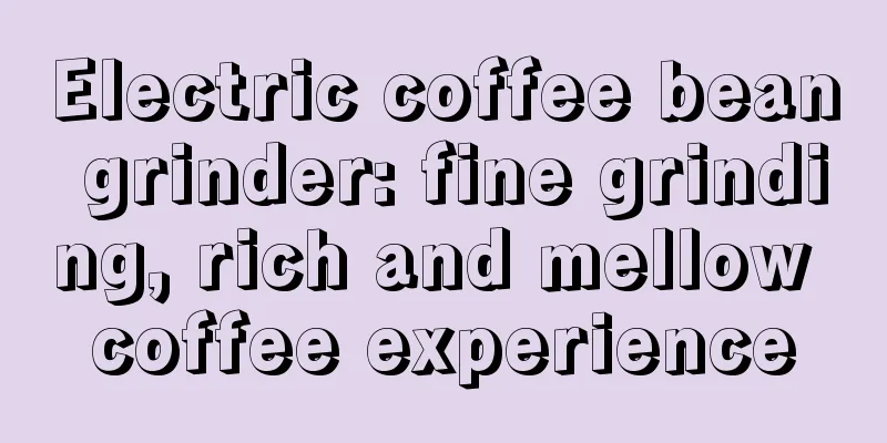 Electric coffee bean grinder: fine grinding, rich and mellow coffee experience