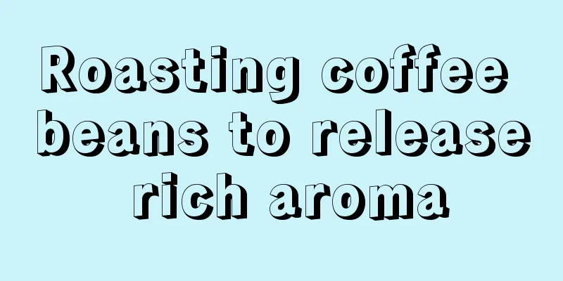 Roasting coffee beans to release rich aroma