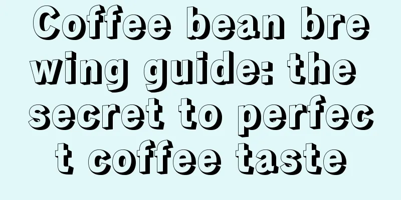 Coffee bean brewing guide: the secret to perfect coffee taste