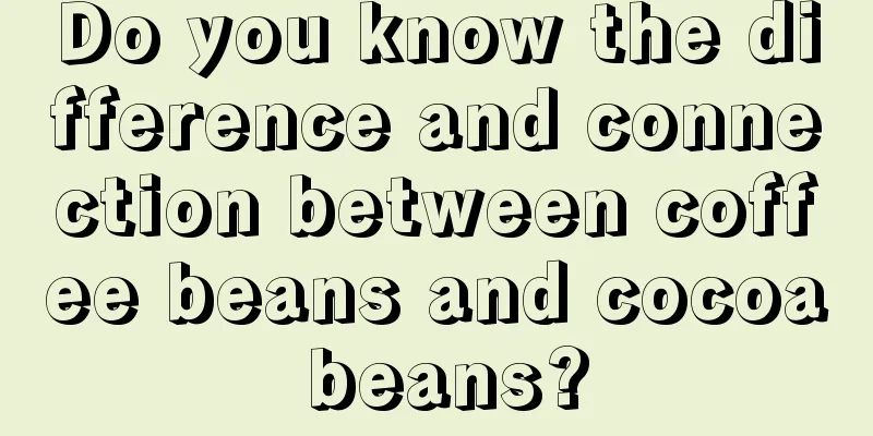 Do you know the difference and connection between coffee beans and cocoa beans?