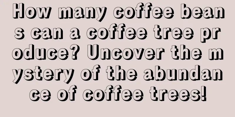 How many coffee beans can a coffee tree produce? Uncover the mystery of the abundance of coffee trees!