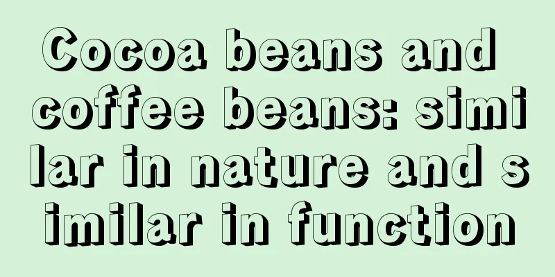 Cocoa beans and coffee beans: similar in nature and similar in function