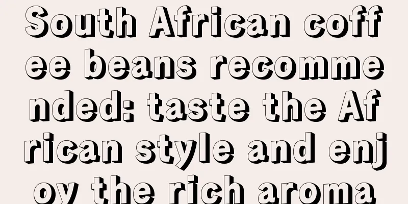 South African coffee beans recommended: taste the African style and enjoy the rich aroma