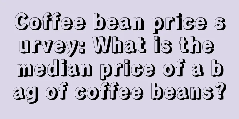 Coffee bean price survey: What is the median price of a bag of coffee beans?