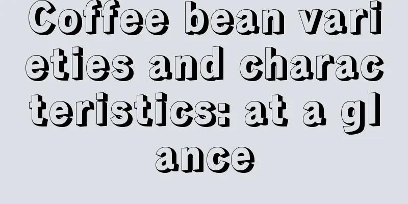 Coffee bean varieties and characteristics: at a glance