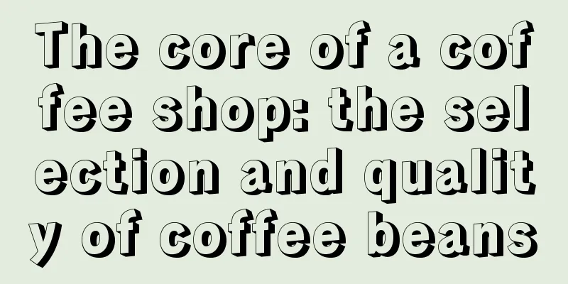 The core of a coffee shop: the selection and quality of coffee beans