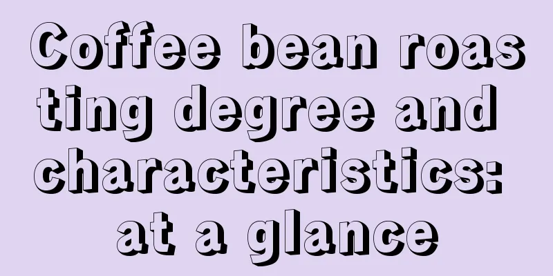 Coffee bean roasting degree and characteristics: at a glance