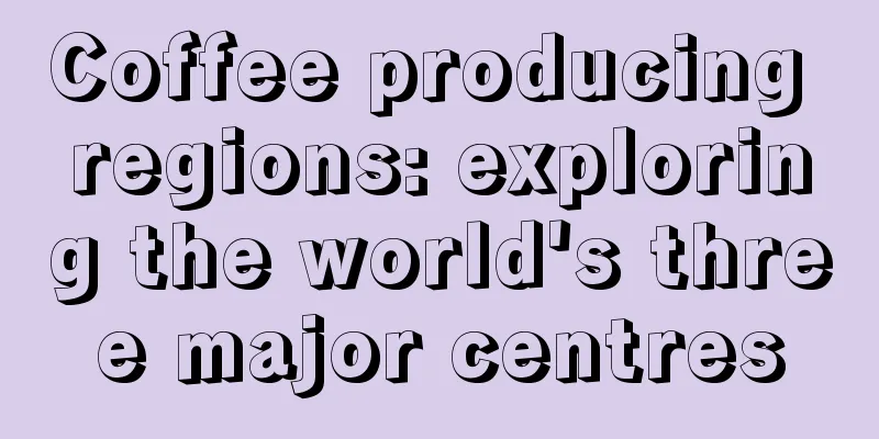 Coffee producing regions: exploring the world's three major centres