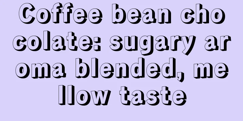 Coffee bean chocolate: sugary aroma blended, mellow taste