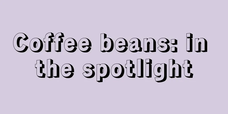 Coffee beans: in the spotlight