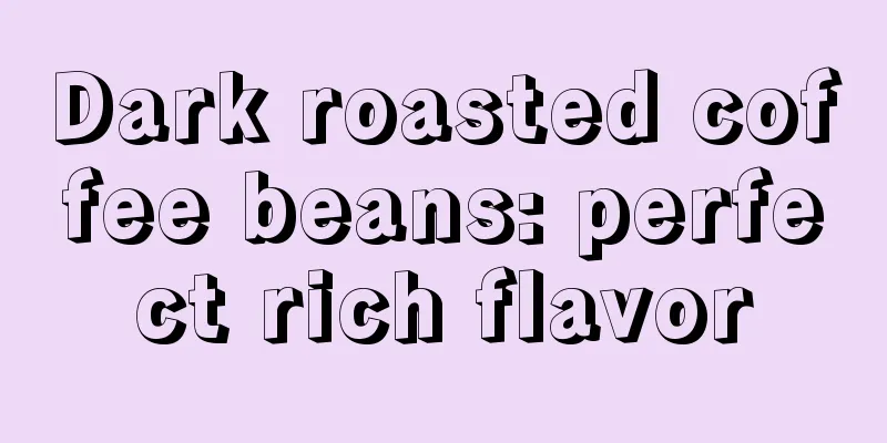 Dark roasted coffee beans: perfect rich flavor