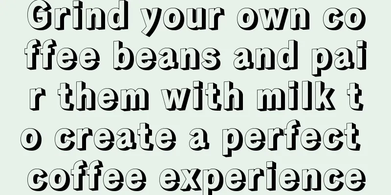 Grind your own coffee beans and pair them with milk to create a perfect coffee experience