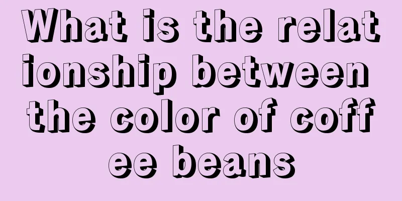 What is the relationship between the color of coffee beans