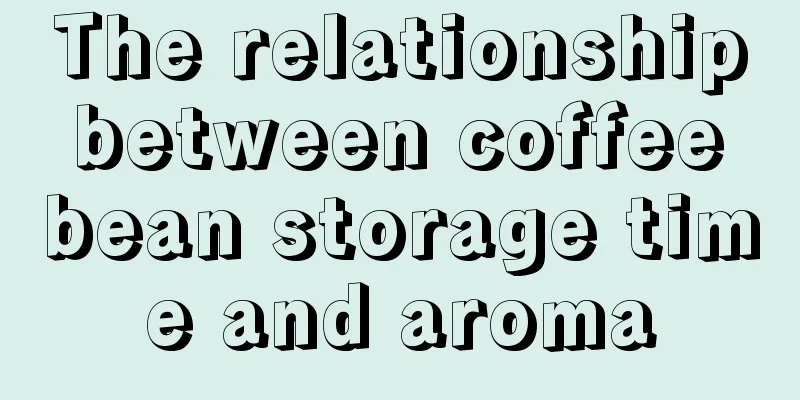 The relationship between coffee bean storage time and aroma