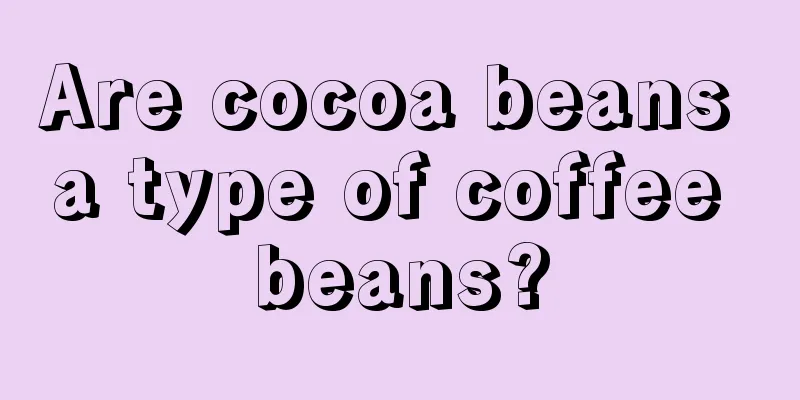 Are cocoa beans a type of coffee beans?