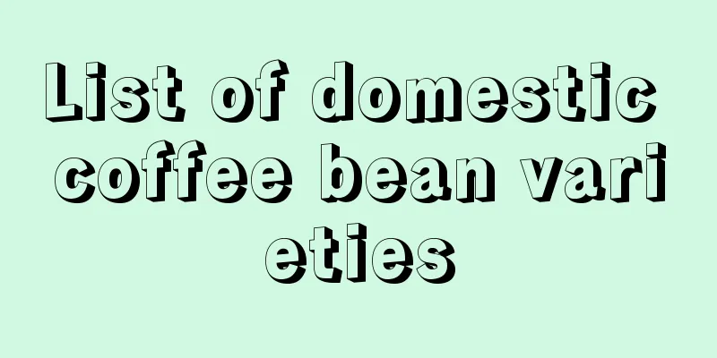 List of domestic coffee bean varieties