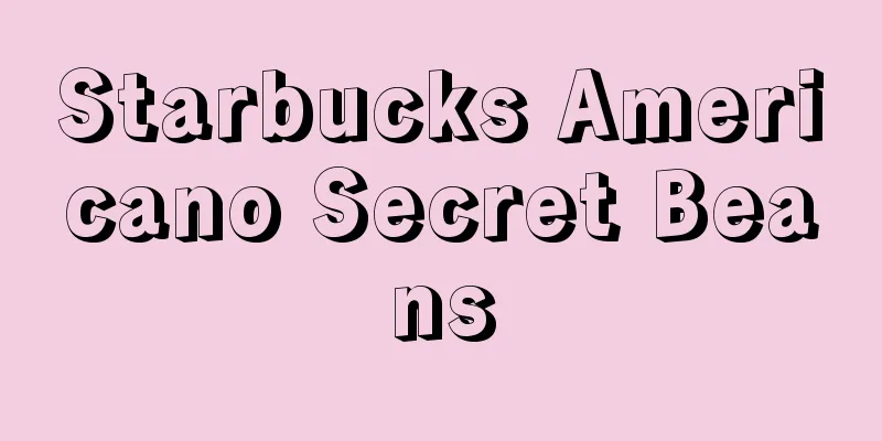 Starbucks Americano Secret Beans