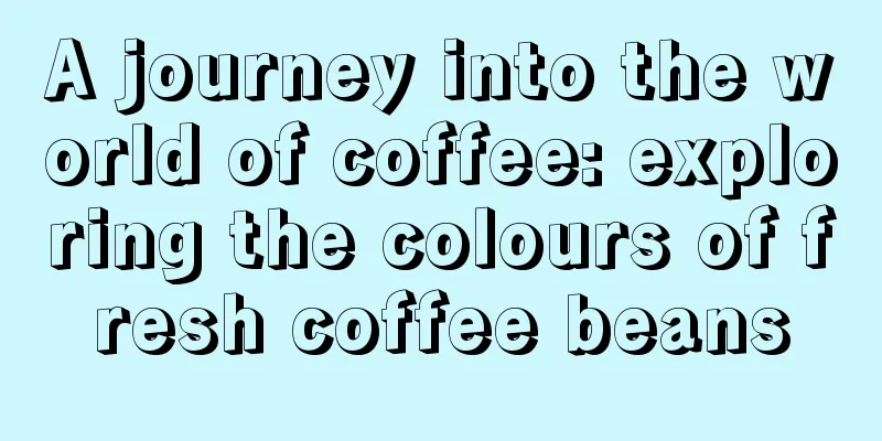 A journey into the world of coffee: exploring the colours of fresh coffee beans