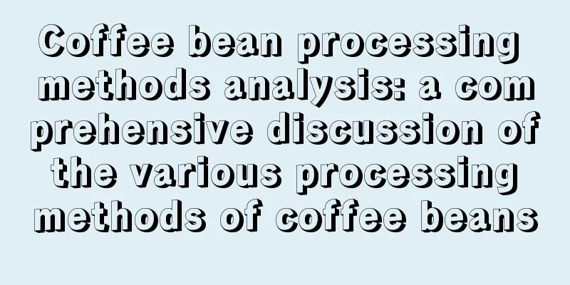 Coffee bean processing methods analysis: a comprehensive discussion of the various processing methods of coffee beans