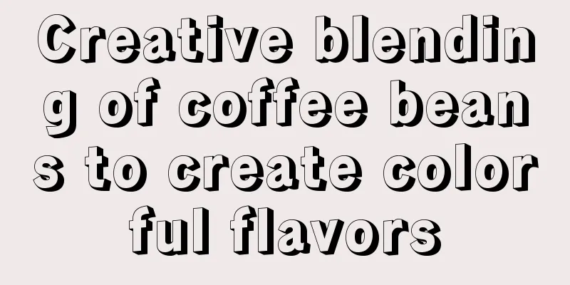 Creative blending of coffee beans to create colorful flavors