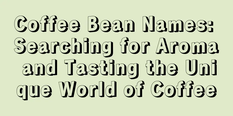 Coffee Bean Names: Searching for Aroma and Tasting the Unique World of Coffee