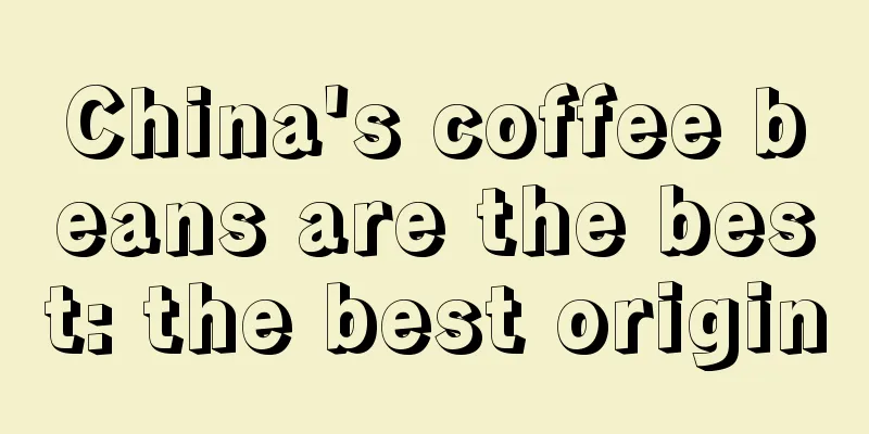 China's coffee beans are the best: the best origin