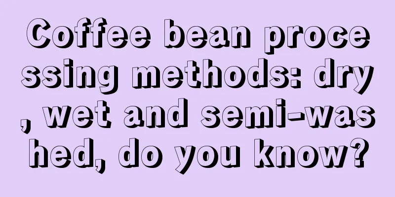 Coffee bean processing methods: dry, wet and semi-washed, do you know?