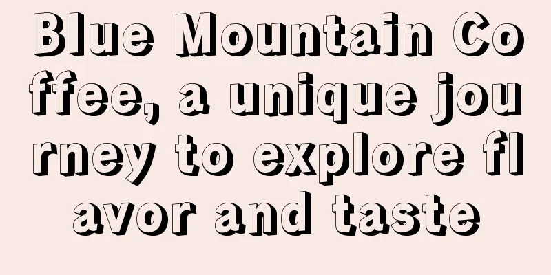 Blue Mountain Coffee, a unique journey to explore flavor and taste