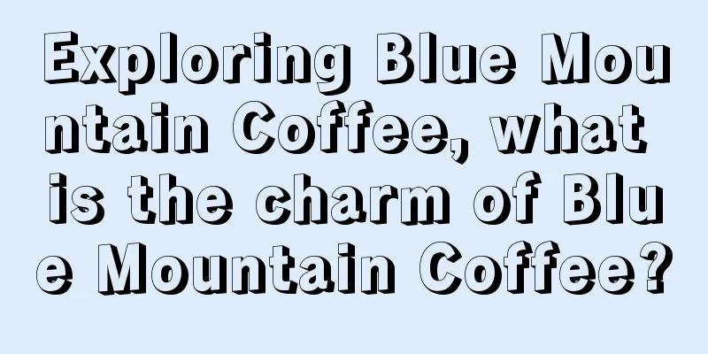 Exploring Blue Mountain Coffee, what is the charm of Blue Mountain Coffee?