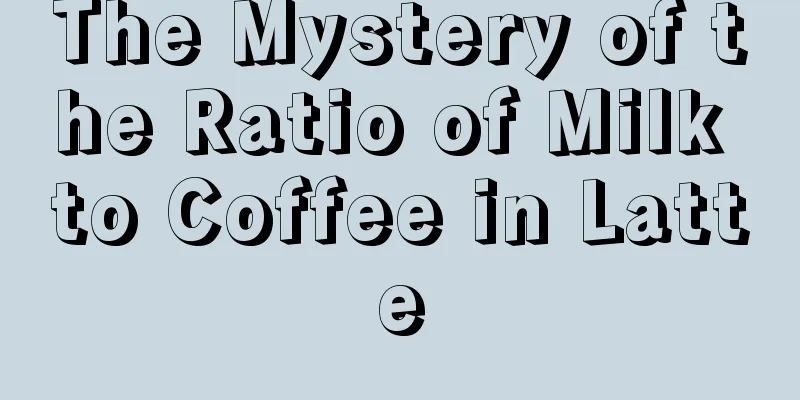 The Mystery of the Ratio of Milk to Coffee in Latte