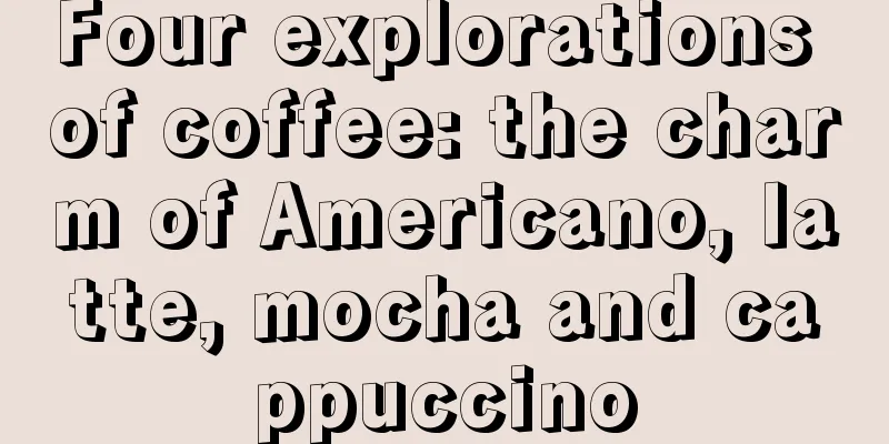 Four explorations of coffee: the charm of Americano, latte, mocha and cappuccino