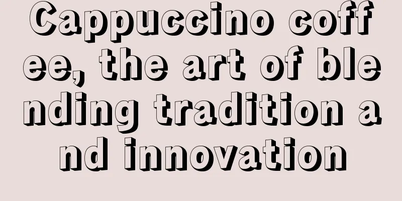 Cappuccino coffee, the art of blending tradition and innovation