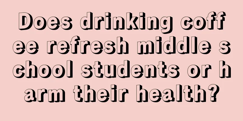 Does drinking coffee refresh middle school students or harm their health?