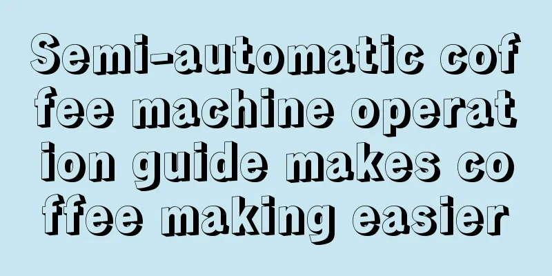 Semi-automatic coffee machine operation guide makes coffee making easier