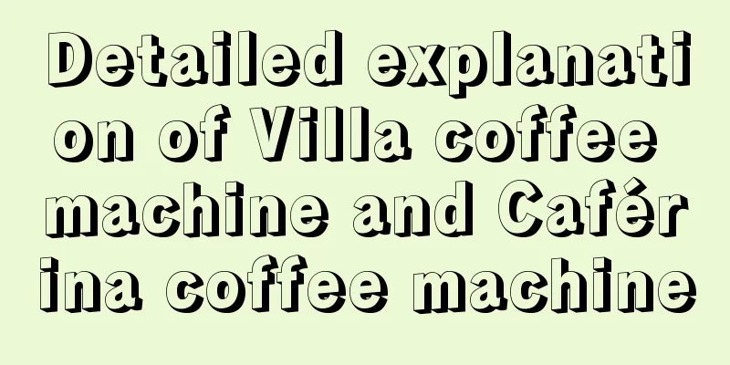 Detailed explanation of Villa coffee machine and Caférina coffee machine