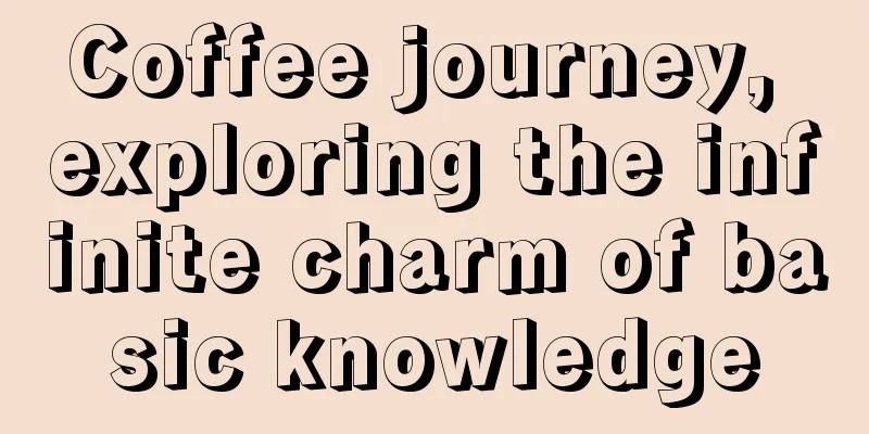 Coffee journey, exploring the infinite charm of basic knowledge