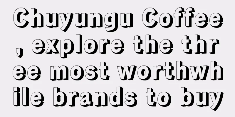 Chuyungu Coffee, explore the three most worthwhile brands to buy