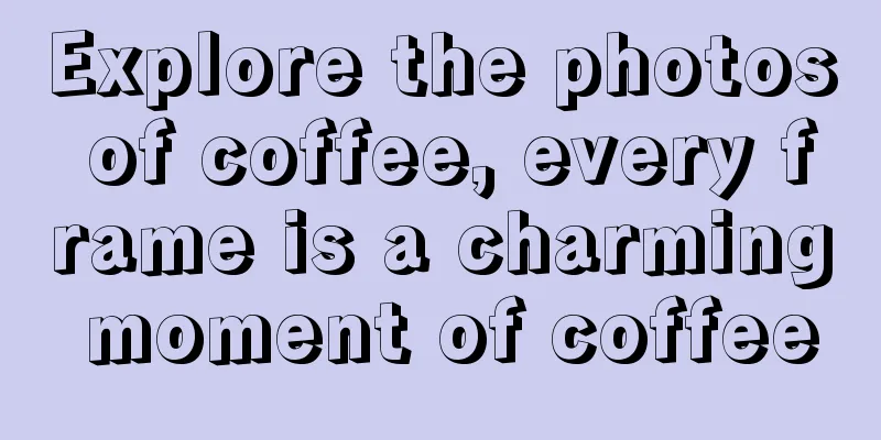 Explore the photos of coffee, every frame is a charming moment of coffee