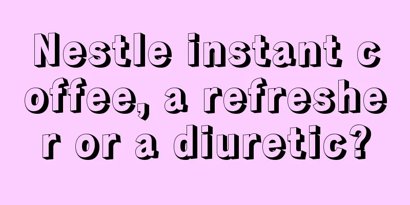 Nestle instant coffee, a refresher or a diuretic?