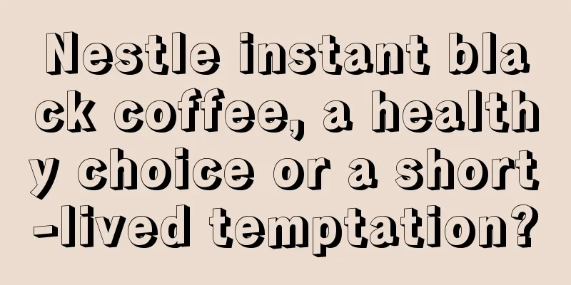 Nestle instant black coffee, a healthy choice or a short-lived temptation?