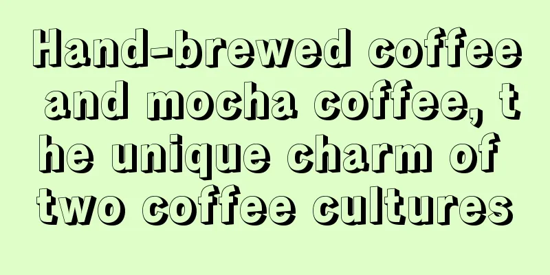 Hand-brewed coffee and mocha coffee, the unique charm of two coffee cultures