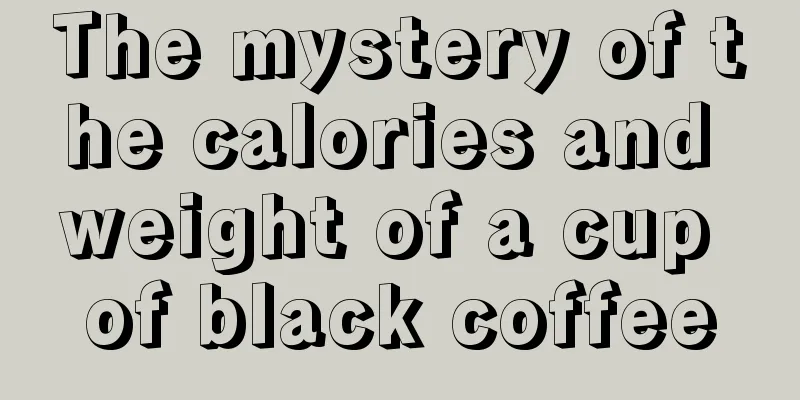 The mystery of the calories and weight of a cup of black coffee