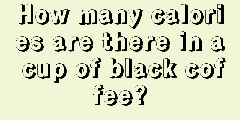 How many calories are there in a cup of black coffee?