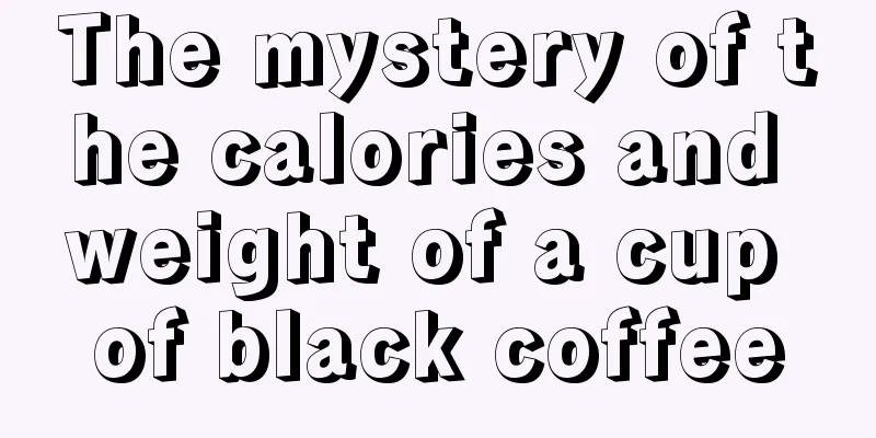 The mystery of the calories and weight of a cup of black coffee